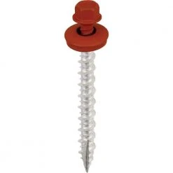 ACORN #14 x 2.5 in. Hex Head Barn Red Metal-Wood Screw (Bag of 250)
