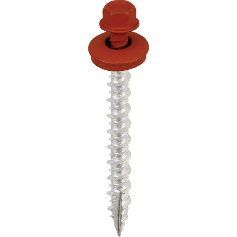 ACORN #14 x 2.5 in. Hex Head Barn Red Metal-Wood Screw (Bag of 250) 3 ACORN #14 x 2.5 in. Hex Head Barn Red Metal-Wood Screw (Bag of 250)