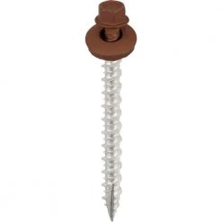 ACORN #14 x 3 in. Hex Head Brown Metal-Wood Screw (Bag of 250)