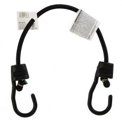 Keeper 18 in. Black Ultra Bungee Cord with Coated Hooks -Cheap The Cabinet Supply Store blacks keeper bungee cords 06068 4f 1000