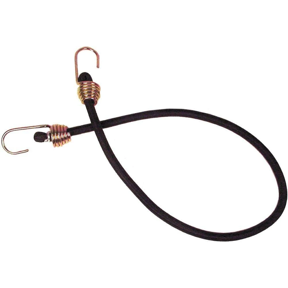 Keeper 32 in. Black Bungee Cord with Dichromate Hooks 3 Keeper 32 in. Black Bungee Cord with Dichromate Hooks