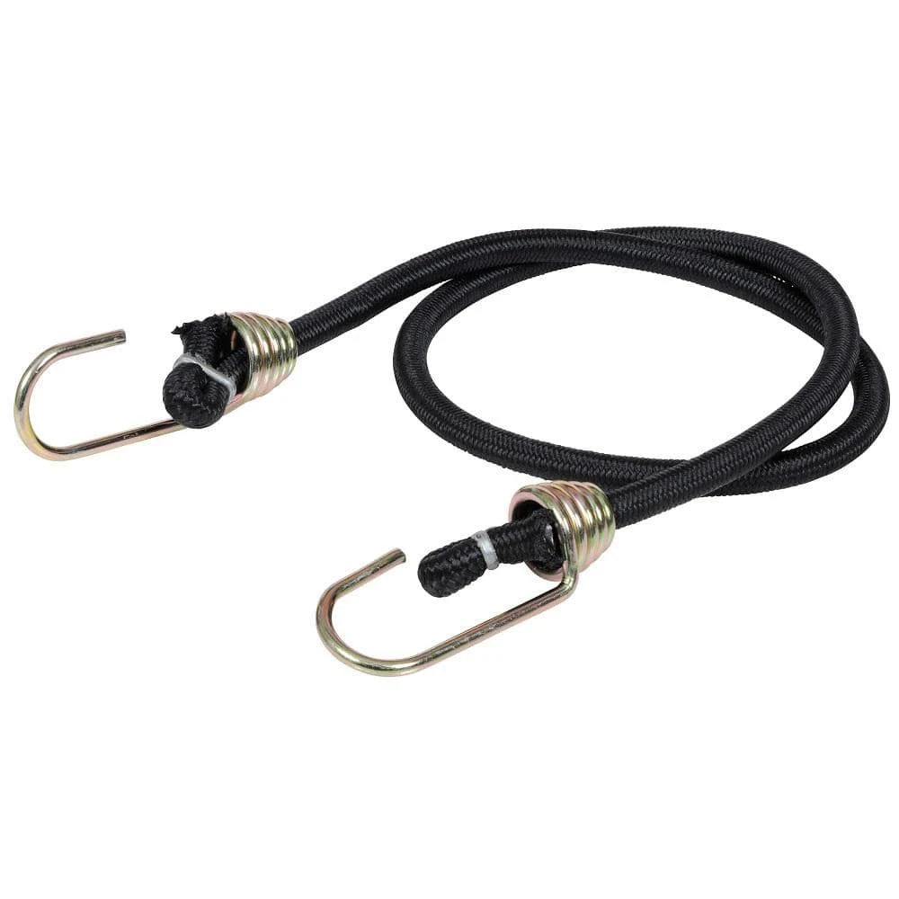 Keeper 32 in. Black Bungee Cord with Dichromate Hooks 4 Keeper 32 in. Black Bungee Cord with Dichromate Hooks - Image 2