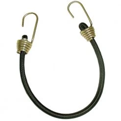 Keeper 18 in. Black Heavy Duty Bungee Cord with Dichromate Hooks