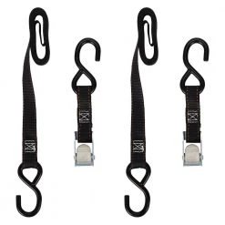 Keeper 1 in. x 6 ft. x 400 lbs. Motorcycle Cam Buckle Tie-Down (2-Pack)