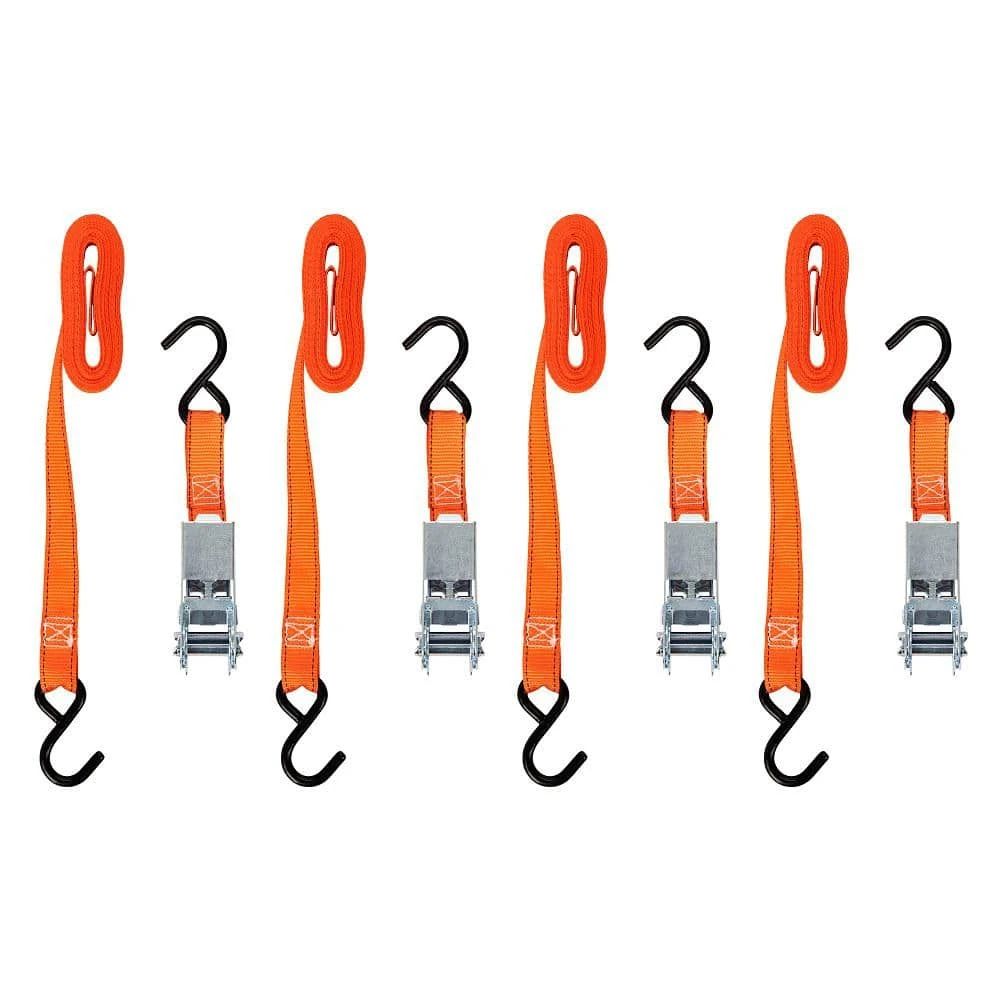 Keeper 1 in. x 10 ft. 300 lbs. High Tension Ratchet Tie Down Strap (4 Pack) 3 Keeper 1 in. x 10 ft. 300 lbs. High Tension Ratchet Tie Down Strap (4 Pack)