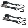 Keeper 1 in. x 8 ft. 500 lbs. Stainless Steel Ratchet Tie Down Strap (2 Pack) -Cheap The Cabinet Supply Store blacks keeper ratchet straps 07508 64 1000