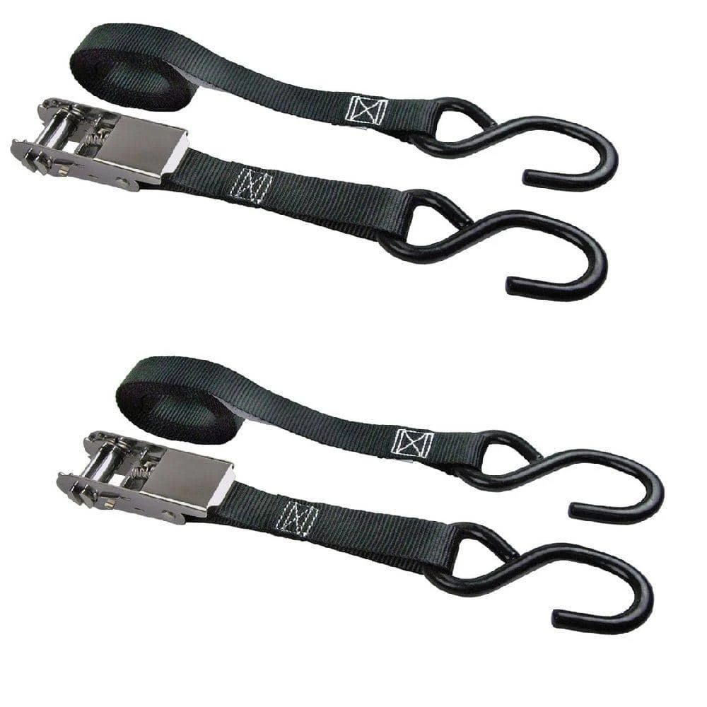 Keeper 1 in. x 8 ft. 500 lbs. Stainless Steel Ratchet Tie Down Strap (2 Pack) 3 Keeper 1 in. x 8 ft. 500 lbs. Stainless Steel Ratchet Tie Down Strap (2 Pack)