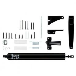 Wright Products Black Door Closer and Latch Combo Kit