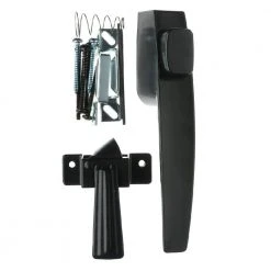 Wright Products Free-Hanging Black Push Button Handle Door Latch