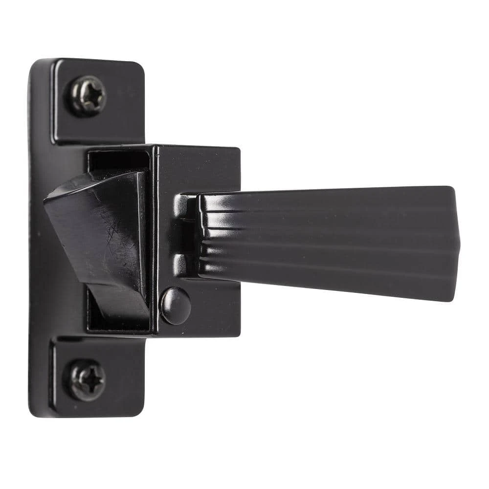Wright Products Black Push-Button Keyed Screen and Storm Door Latch 5 Wright Products Black Push-Button Keyed Screen and Storm Door Latch - Image 3