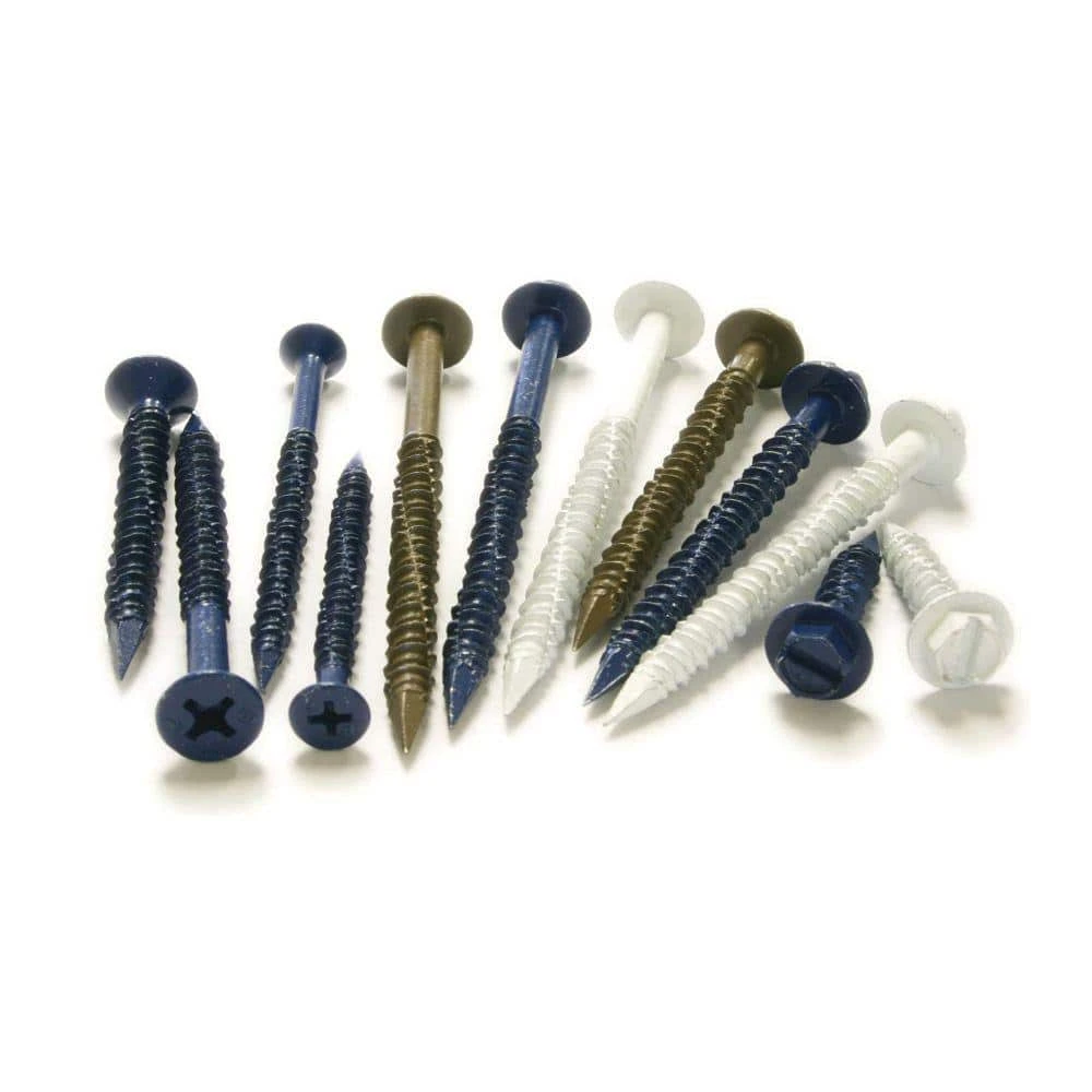 Blue-Tap 1/4 in. x 1-1/4 in. Flat-Head Concrete Screw (50-Pack) 5 Blue-Tap 1/4 in. x 1-1/4 in. Flat-Head Concrete Screw (50-Pack) - Image 3