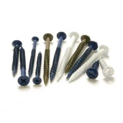 Blue-Tap 1/4 in. x 1-1/4 in. Bronze Hex-Head Concrete Screw (50-Pack) -Cheap The Cabinet Supply Store blue tap masonry anchors bt4h11br050 4f 1000