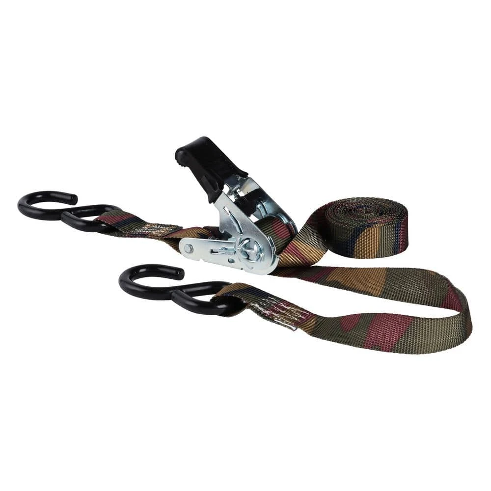 Keeper 1 in. x 12 ft. 500 lbs. Camo Ratchet Tie Down Strap (2 Pack) 4 Keeper 1 in. x 12 ft. 500 lbs. Camo Ratchet Tie Down Strap (2 Pack) - Image 2
