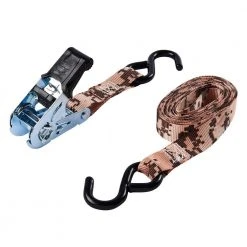 Keeper 1 in. x 12 ft. 500 lbs. Digital Desert Camo Ratchet Tie Down Strap -Cheap The Cabinet Supply Store browns tans keeper ratchet straps 83102 4f 1000