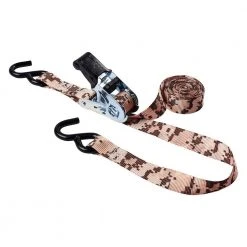 Keeper 1 in. x 12 ft. 500 lbs. Digital Desert Camo Ratchet Tie Down Strap