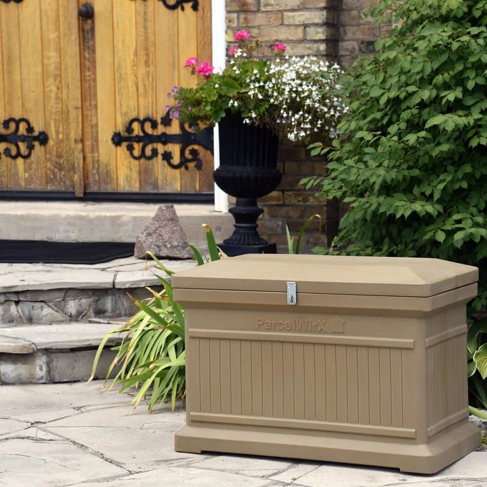 RTS Home Accents ParcelWirx Oak Horizontal Lockable Package Delivery Box 7 RTS Home Accents ParcelWirx Oak Horizontal Lockable Package Delivery Box - Image 5