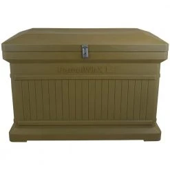 RTS Home Accents ParcelWirx Oak Horizontal Lockable Package Delivery Box