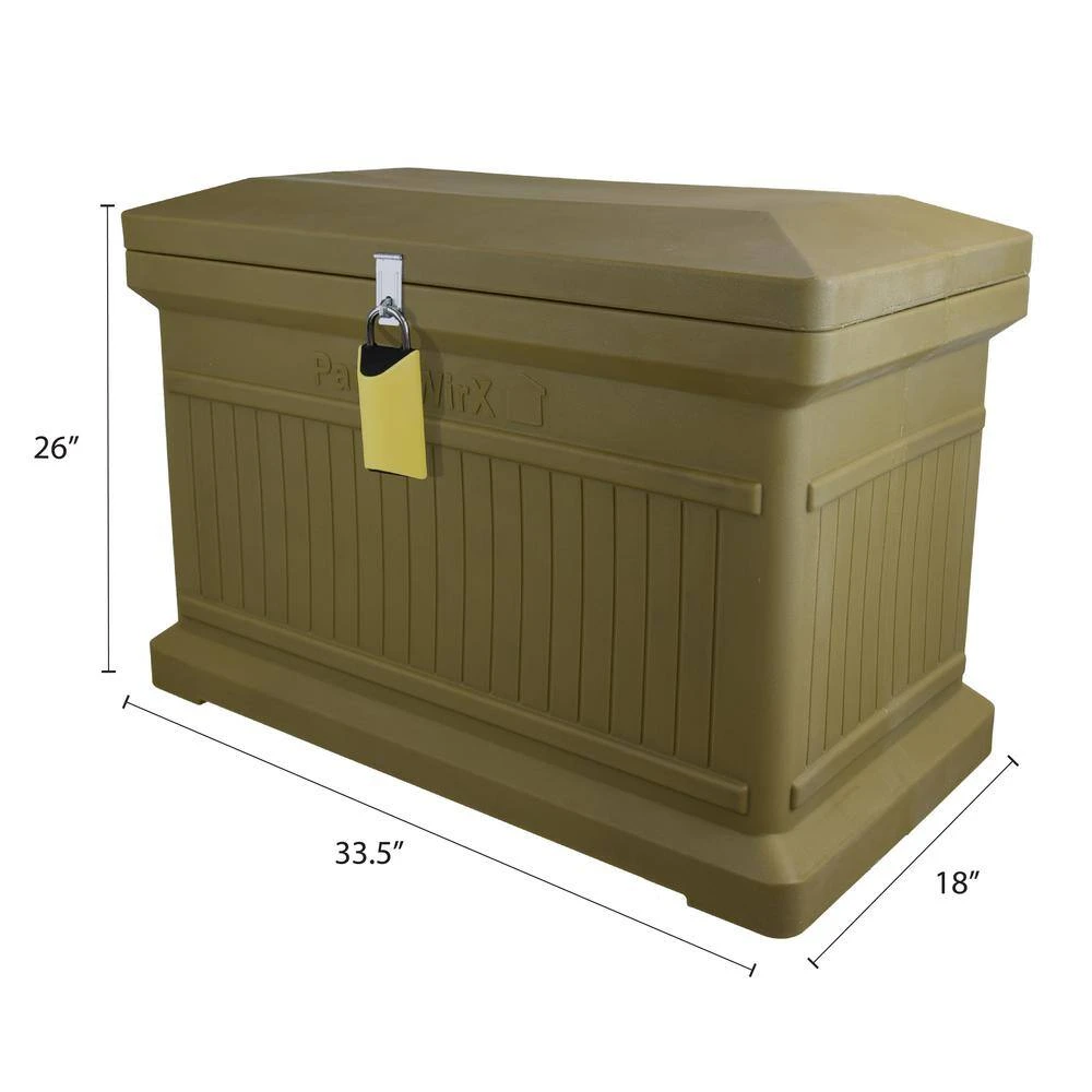 RTS Home Accents ParcelWirx Oak Horizontal Lockable with Smart Lock Package Delivery Box 7 RTS Home Accents ParcelWirx Oak Horizontal Lockable with Smart Lock Package Delivery Box - Image 5