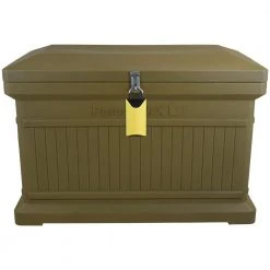 RTS Home Accents ParcelWirx Oak Horizontal Lockable with Smart Lock Package Delivery Box