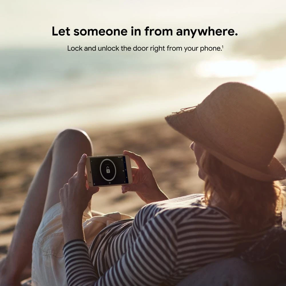 Google Nest x Yale Lock - Tamper-Proof Smart Deadbolt Lock with Nest Connect - Black Suede 6 Google Nest x Yale Lock - Tamper-Proof Smart Deadbolt Lock with Nest Connect - Black Suede - Image 4