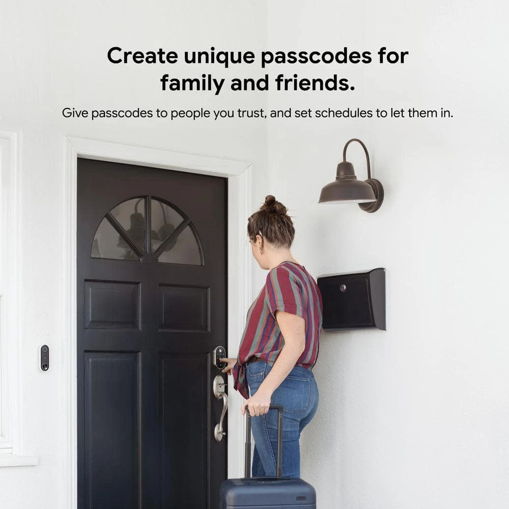 Google Nest x Yale Lock - Tamper-Proof Smart Deadbolt Lock with Nest Connect - Black Suede 8 Google Nest x Yale Lock - Tamper-Proof Smart Deadbolt Lock with Nest Connect - Black Suede - Image 6