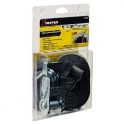 Keeper 1 in. x 16 ft. 1,000 lbs. Industrial Duty Ratchet Tie Down Strap 12 Keeper 1 in. x 16 ft. 1,000 lbs. Industrial Duty Ratchet Tie Down Strap -Cheap The Cabinet Supply Store grays keeper ratchet straps 05516 44 1000