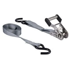 Keeper 1 in. x 12 ft. 500 lbs. Stainless Steel Ratchet Tie Down Strap (2 Pack) -Cheap The Cabinet Supply Store grays keeper ratchet straps 85410 1f 1000