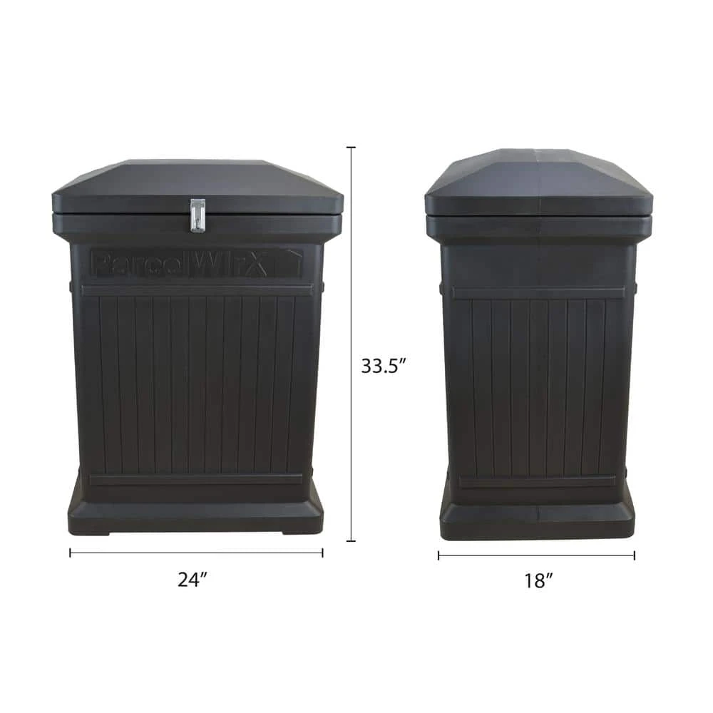 RTS Home Accents ParcelWirx Graphite Vertical Lockable Package Delivery Box 9 RTS Home Accents ParcelWirx Graphite Vertical Lockable Package Delivery Box - Image 7