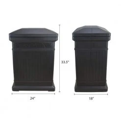 RTS Home Accents ParcelWirx Graphite Vertical Package Delivery Box -Cheap The Cabinet Supply Store grays rts home accents parcel drop boxes 550200401a7981 fa 1000