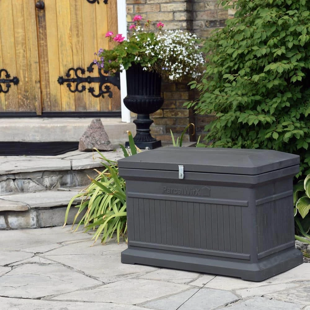 RTS Home Accents ParcelWirx Graphite Horizontal Lockable Package Delivery Box 6 RTS Home Accents ParcelWirx Graphite Horizontal Lockable Package Delivery Box - Image 5