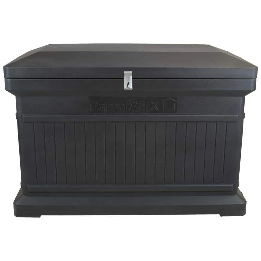 RTS Home Accents ParcelWirx Graphite Horizontal Lockable Package Delivery Box 2 RTS Home Accents ParcelWirx Graphite Horizontal Lockable Package Delivery Box