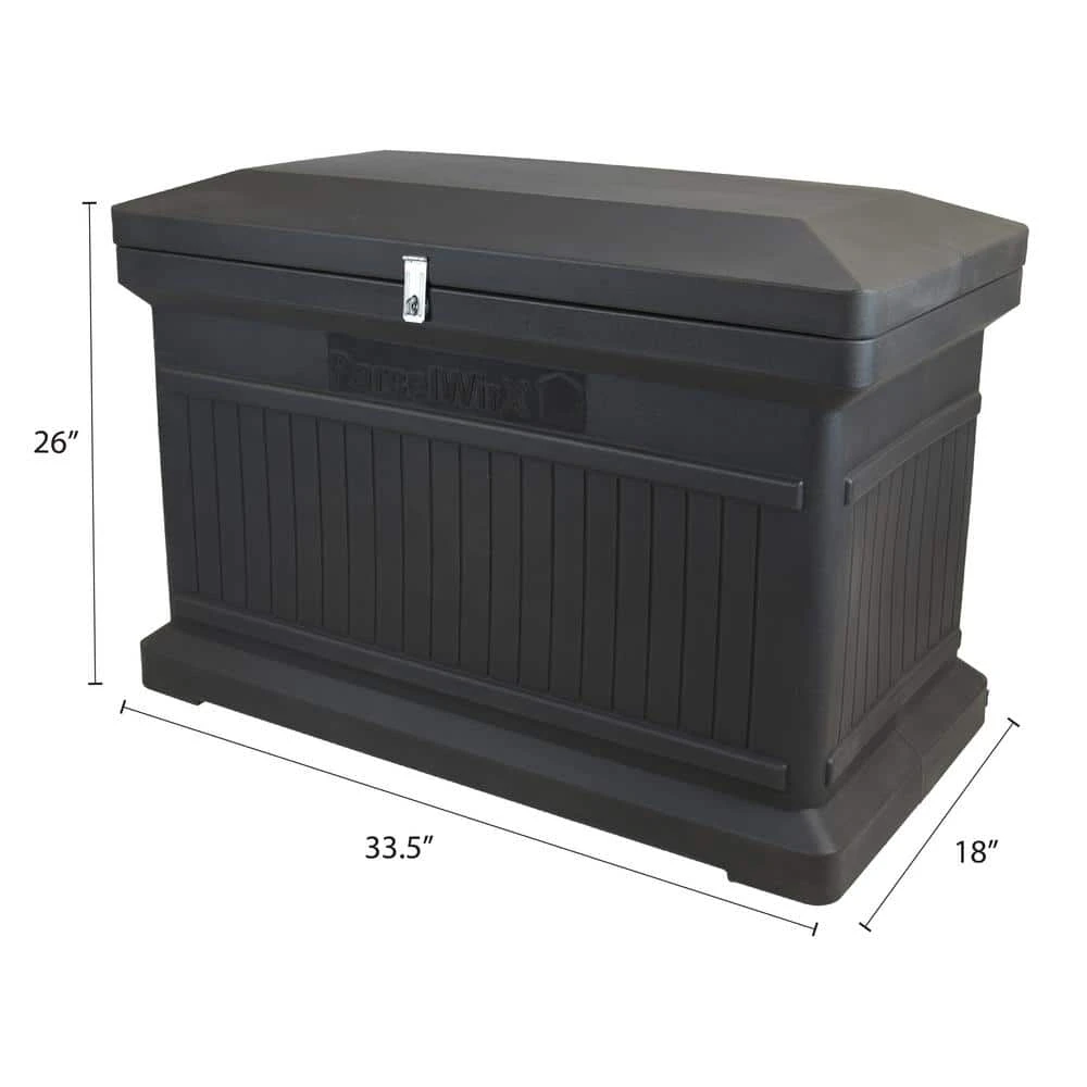 RTS Home Accents ParcelWirx Graphite Horizontal Lockable Package Delivery Box 7 RTS Home Accents ParcelWirx Graphite Horizontal Lockable Package Delivery Box - Image 6