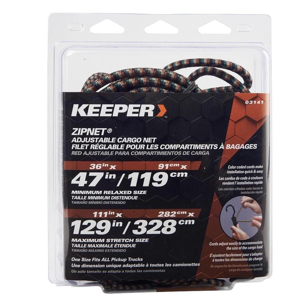 Keeper ZipNet Camo Adjustable Cargo Net 3 Keeper ZipNet Camo Adjustable Cargo Net - Image 3