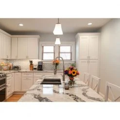 Hampton Bay Brookings 42 in. x 3 in. Cabinet Filler Strip in White -Cheap The Cabinet Supply Store hampton bay cabinet mounts installation accessories 561829 40 1000