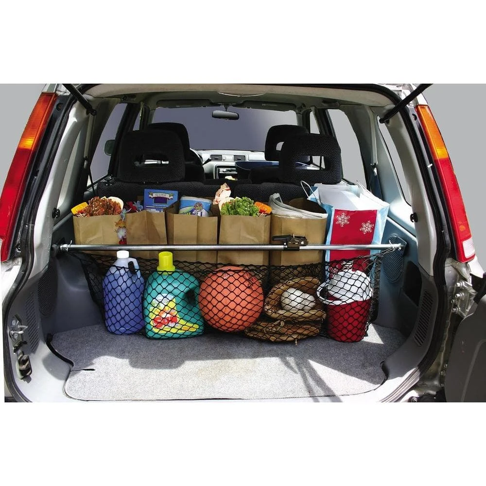 Keeper 40 in. to 70 in. Adjustable Ratcheting Cargo Bar with Storage Net 9 Keeper 40 in. to 70 in. Adjustable Ratcheting Cargo Bar with Storage Net - Image 7