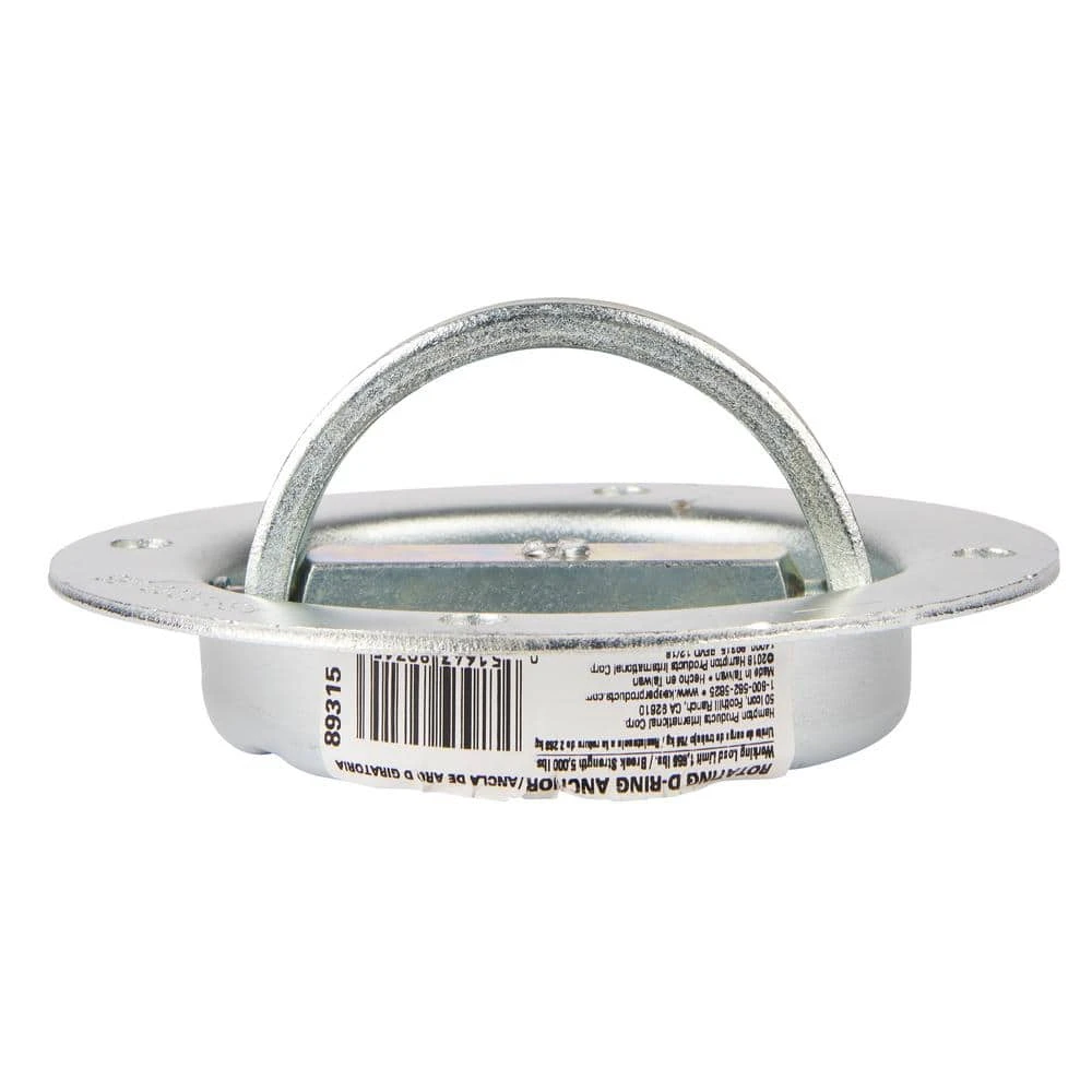 Keeper 6-1/4 in. Rotating Recessed D-Ring Anchor 7 Keeper 6-1/4 in. Rotating Recessed D-Ring Anchor - Image 5
