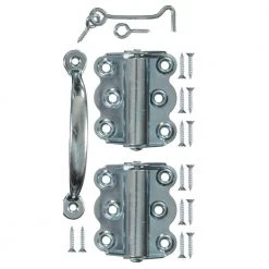 Wright Products Screen and Storm Door Set in Zinc Plated