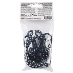 Keeper 18 in. Multi Color Bungee with Coated Hooks (2 Pack) -Cheap The Cabinet Supply Store multi keeper bungee cords 06018 4f 1000