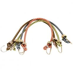 Keeper 10 in. Mini Multi-Colored Bungee Cords with Hooks (4 Pack)