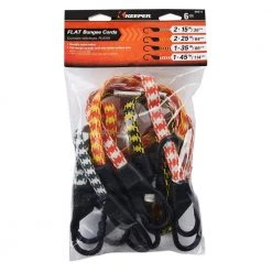 Keeper Assorted Size Multi-Color Flat Bungee Cords with Hooks (6 Pack) -Cheap The Cabinet Supply Store multi keeper bungee cords 06311 c3 1000