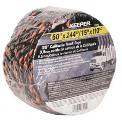Keeper 3/8 in. x 50 ft. California Truck Rope 11 Keeper 3/8 in. x 50 ft. California Truck Rope -Cheap The Cabinet Supply Store multi keeper tie down hardware accessories 07110 44 1000