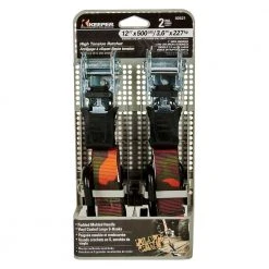 Keeper 1 in. x 12 ft. 500 lbs. Blaze Camo Ratchet Tie Down Strap (2 Pack) -Cheap The Cabinet Supply Store oranges peaches keeper ratchet straps 03521 1f 1000