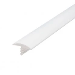 Outwater 5/8 in. White Polyethylene Center Barb Hobbyist Pack Bumper Tee Moulding Edging 25 foot long Coil