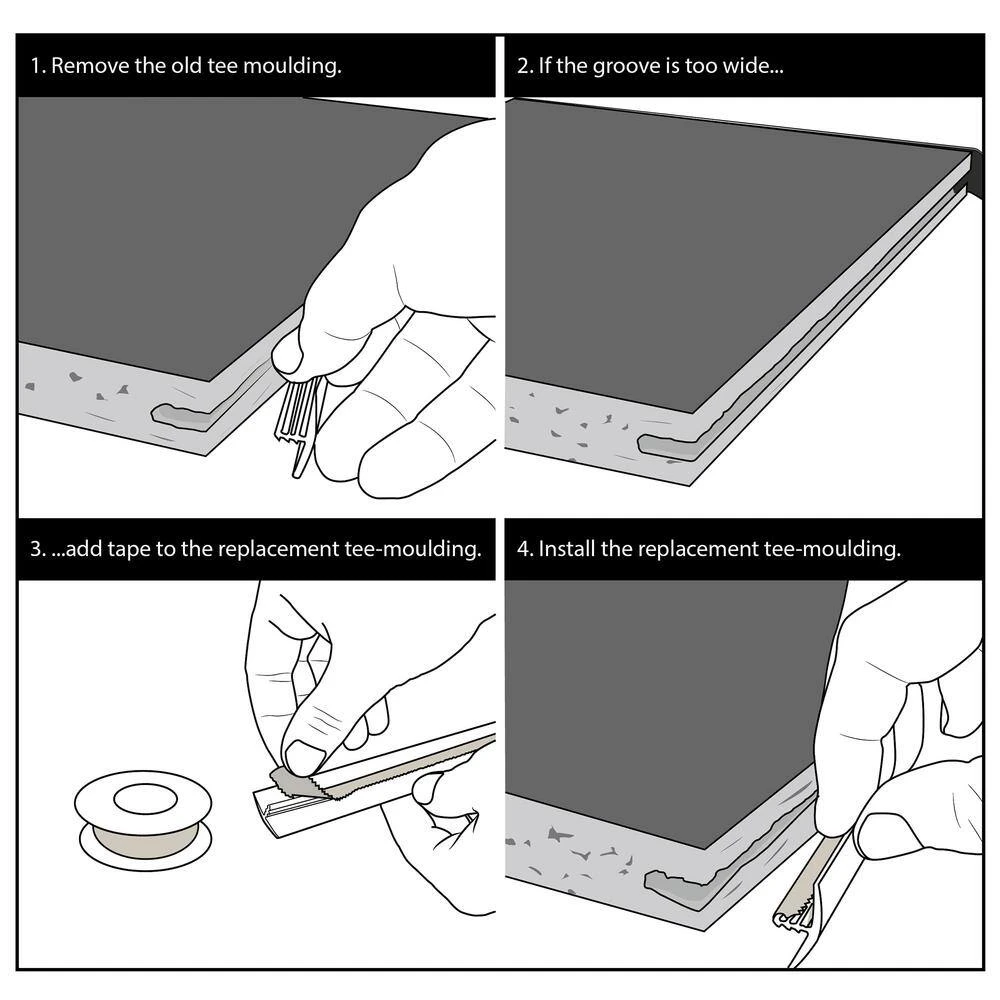 Outwater 5/8 in. Almond Polyethylene Center Barb Hobbyist Pack Bumper Tee Moulding Edging 25 foot long Coil 7 Outwater 5/8 in. Almond Polyethylene Center Barb Hobbyist Pack Bumper Tee Moulding Edging 25 foot long Coil - Image 5