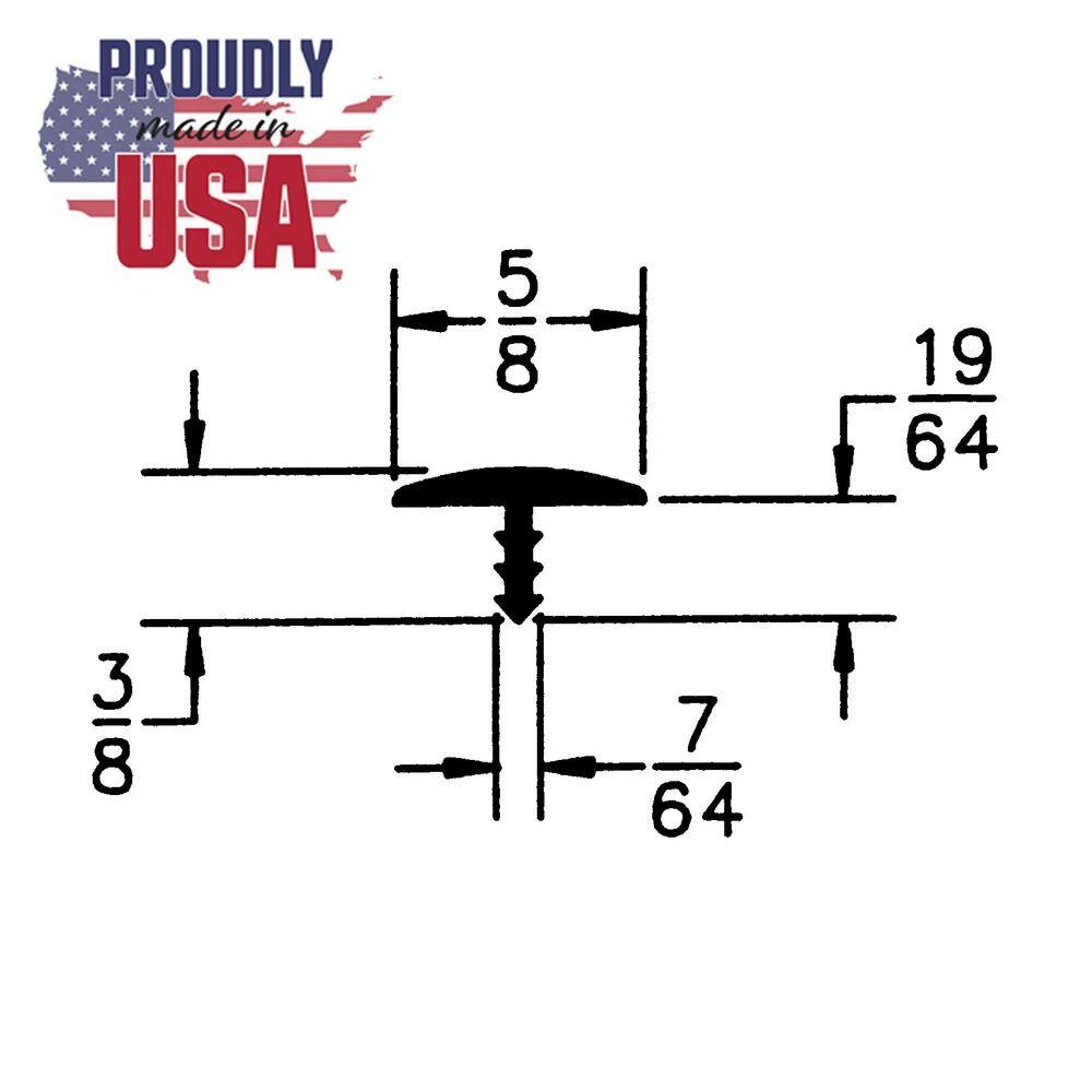 Outwater 5/8 in. Almond Polyethylene Center Barb Hobbyist Pack Bumper Tee Moulding Edging 25 foot long Coil 4 Outwater 5/8 in. Almond Polyethylene Center Barb Hobbyist Pack Bumper Tee Moulding Edging 25 foot long Coil - Image 2
