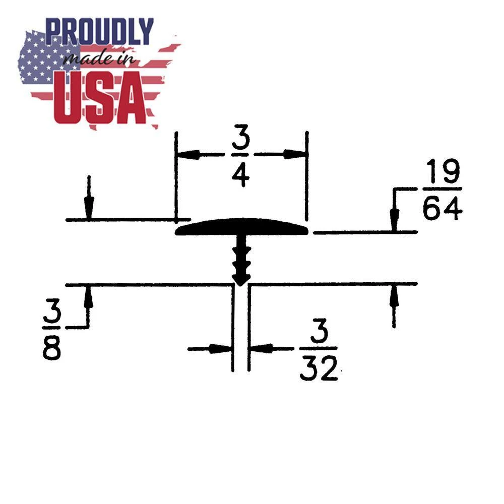 Outwater 3/4 in. Dove Gray Polyethylene Center Barb Hobbyist Pack Bumper Tee Moulding Edging 25 foot long Coil 4 Outwater 3/4 in. Dove Gray Polyethylene Center Barb Hobbyist Pack Bumper Tee Moulding Edging 25 foot long Coil - Image 2