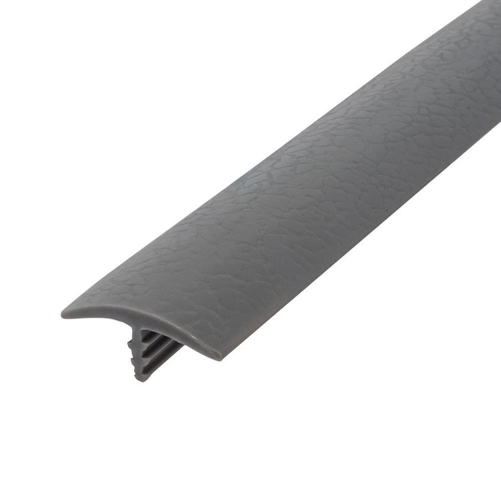 Outwater 13/16 in. Storm Gray Leatherette Polyethylene Center Barb Hobbyist Pack Bumper Tee Moulding Edging 25 foot long Coil 3 Outwater 13/16 in. Storm Gray Leatherette Polyethylene Center Barb Hobbyist Pack Bumper Tee Moulding Edging 25 foot long Coil