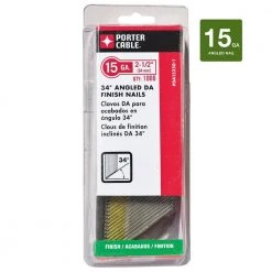 Porter-Cable 2-1/2 in. x 15-Gauge DA Brite Nail Glue Collated (1000 per Box)