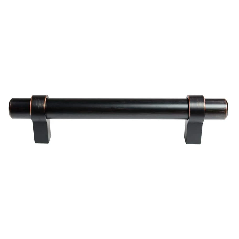 South Main Hardware 4 in. (102 mm) Center-to-Center Oil Rubbed Bronze Modern Straight Bar Cabinet Pull (25-Pack) 4 South Main Hardware 4 in. (102 mm) Center-to-Center Oil Rubbed Bronze Modern Straight Bar Cabinet Pull (25-Pack) - Image 2