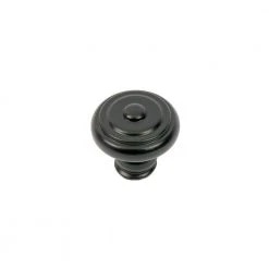 Sumner Street Home Hardware Garner 1-9/16 in. Matte Black Round Cabinet Knob